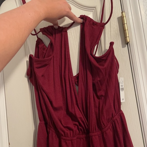 Burgundy romper - Picture 2 of 4